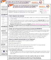 Formulario de Inscripción al PAP